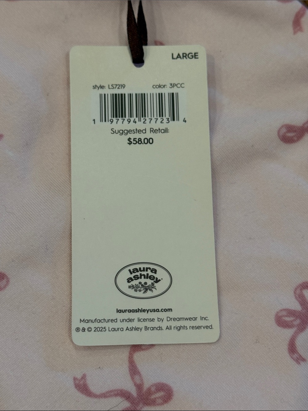 3 pc. Laura Ashley pajama set - Picture 6 of 8